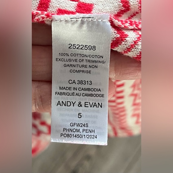 🎄 Andy & Evan Girls’ Holiday Fair Isle Sweater Pattern - Size 5 🎄 - Picture 8 of 8